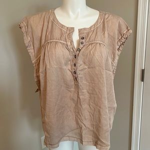 Free People button blouse, size S